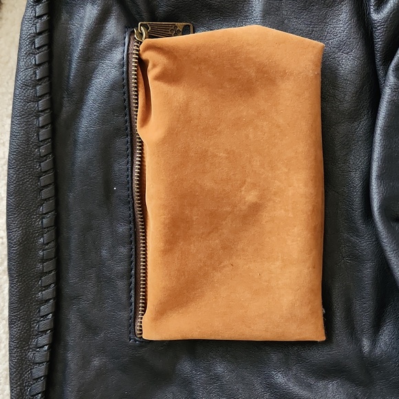 PATRICIA NASH Navy Blue Leather Fringe Shoulder Bag - Picture 7 of 16